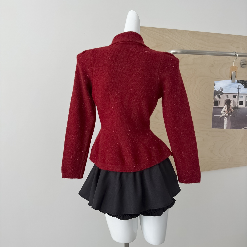 Chanelstyle sweater knitted cardigan for women