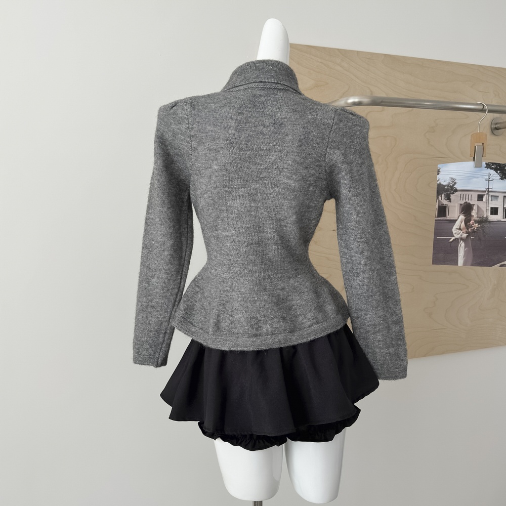 Chanelstyle sweater knitted cardigan for women