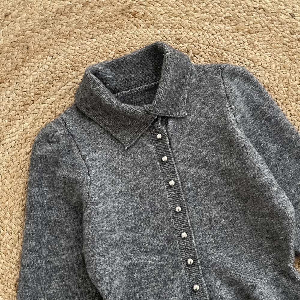 Chanelstyle sweater knitted cardigan for women