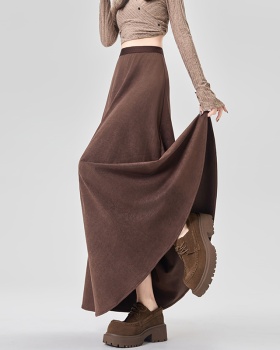 Big skirt A-line skirt autumn and winter drape long skirt