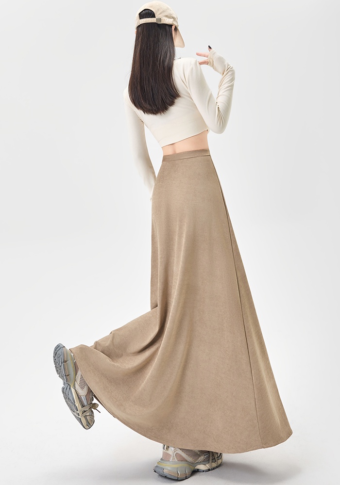 Big skirt A-line skirt autumn and winter drape long skirt