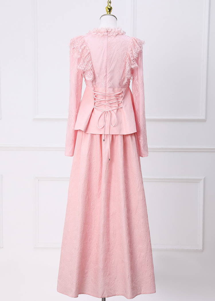 France style cardigan court style short skirt 2pcs set for women