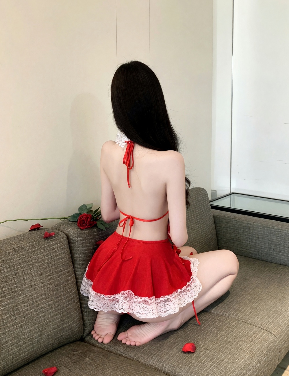 Lace spicegirl sexy short sexy skirt a set for women