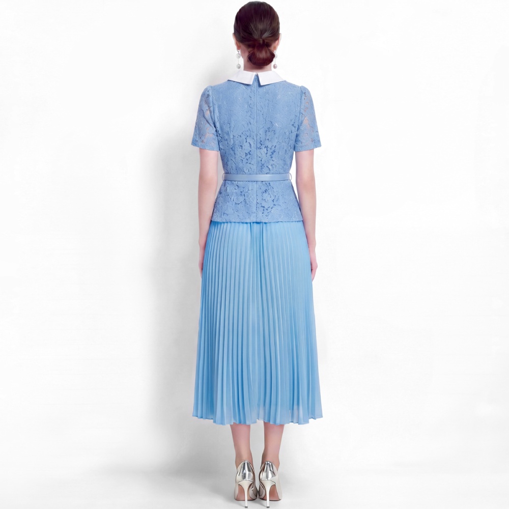 France style slim lace Pseudo-two sweet style dress