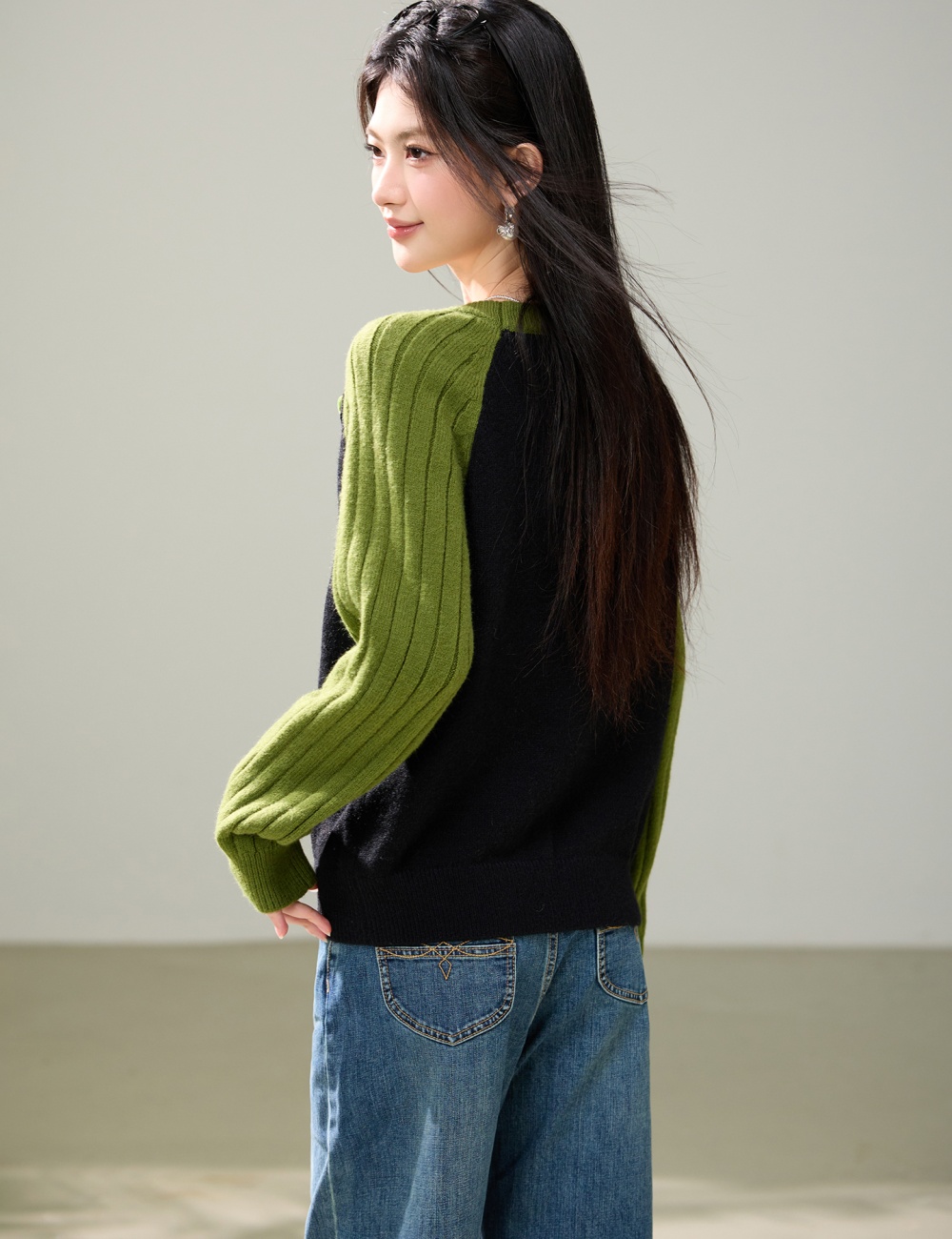 Lazy small fellow tops knitted autumn and winter sweater