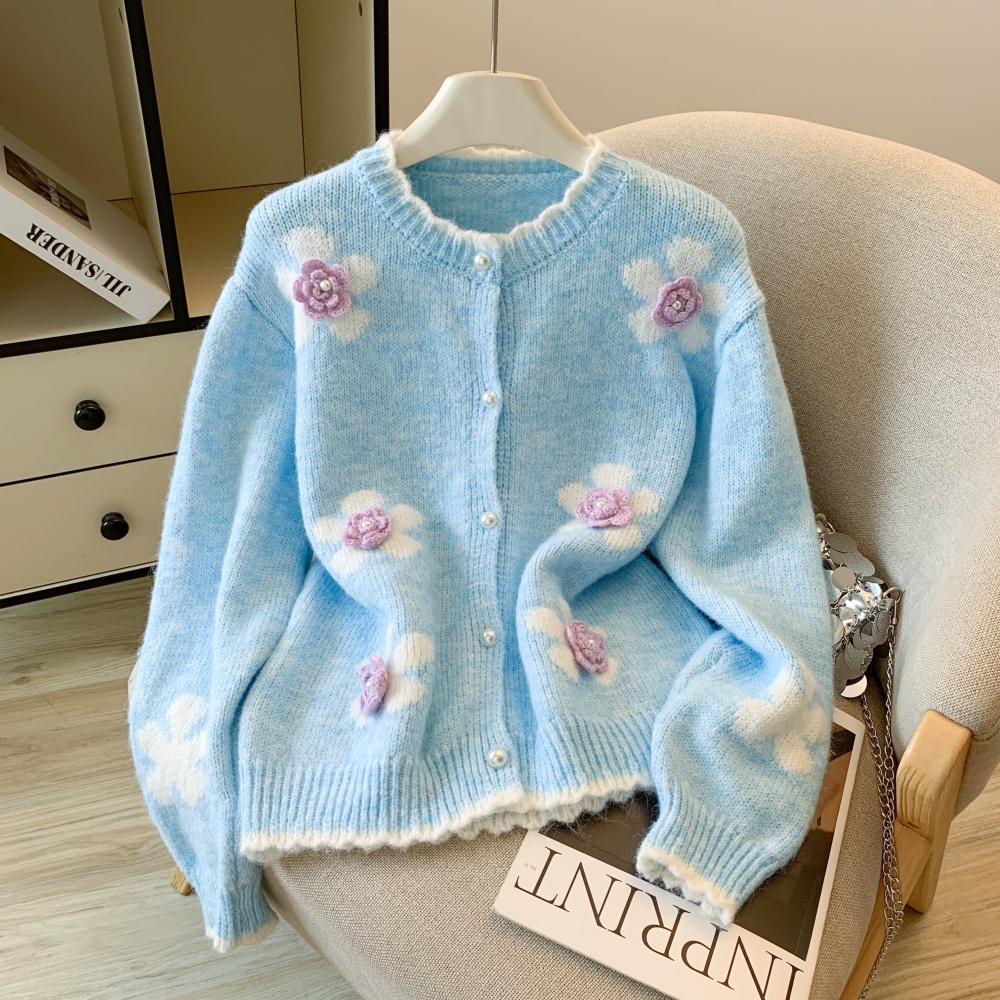 Show young cardigan embroidery sweater for women