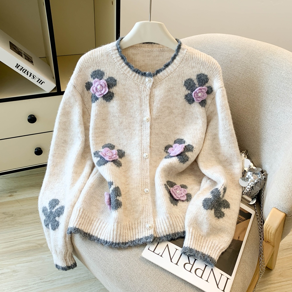 Show young cardigan embroidery sweater for women