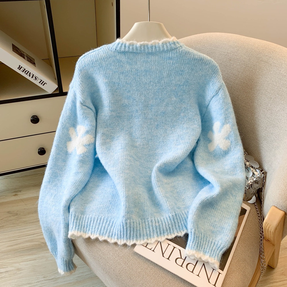Show young cardigan embroidery sweater for women