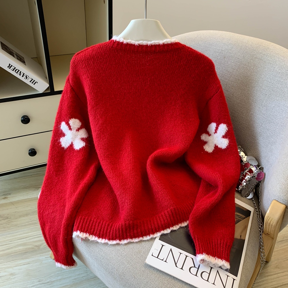 Show young cardigan embroidery sweater for women