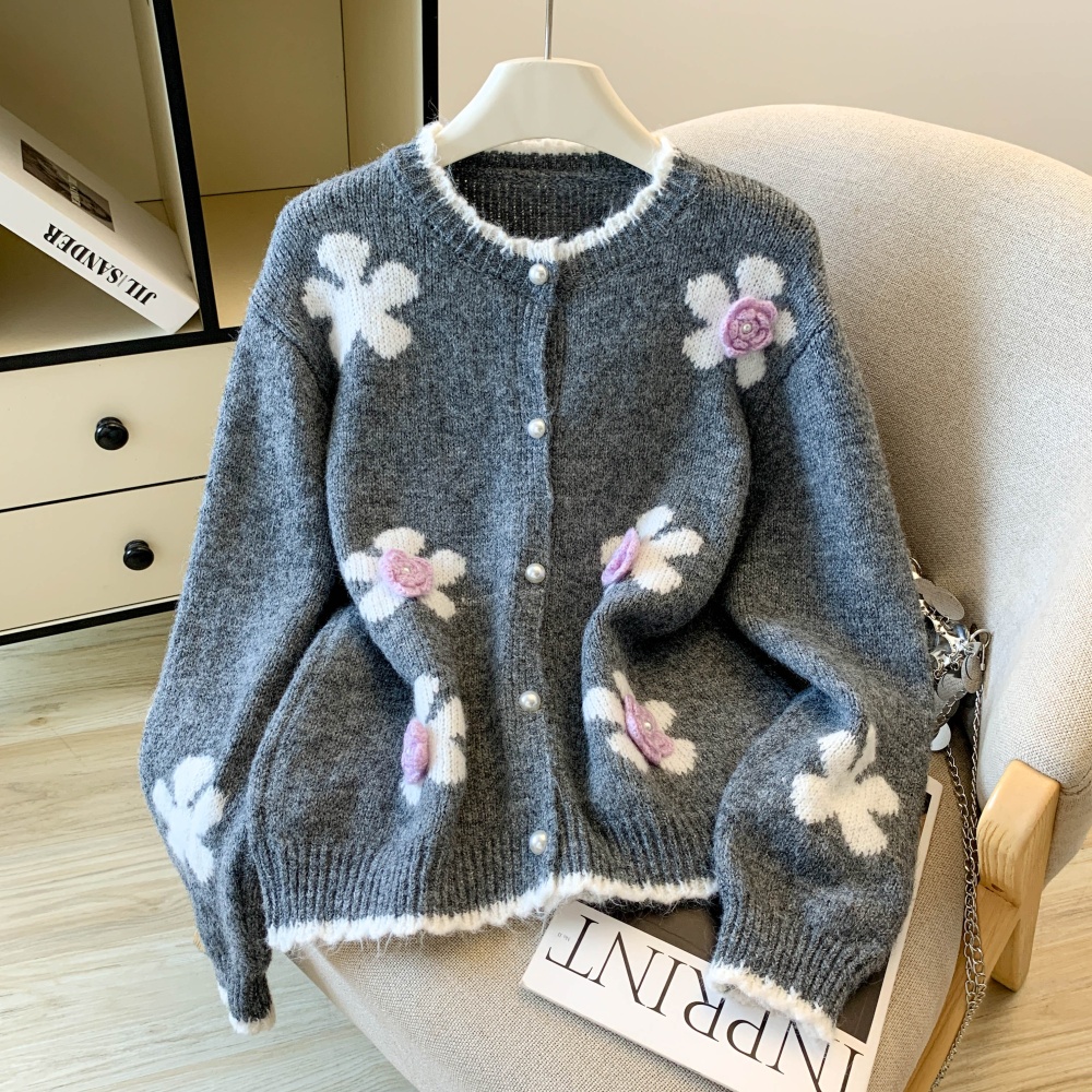 Show young cardigan embroidery sweater for women