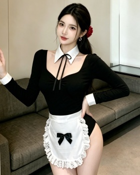 Spicegirl apron leotard sexy slim night dress for women
