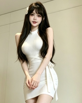 Elasticity very thin enticement tight dress for women