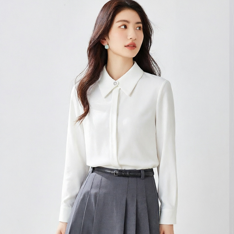 Wears outside chiffon shirt Western style tops for women
