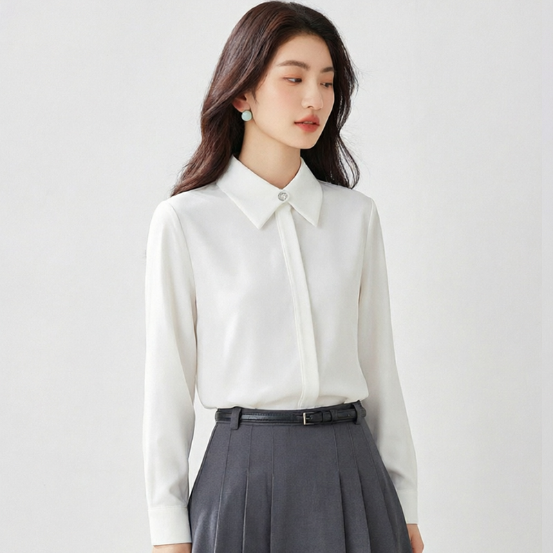 Wears outside chiffon shirt Western style tops for women