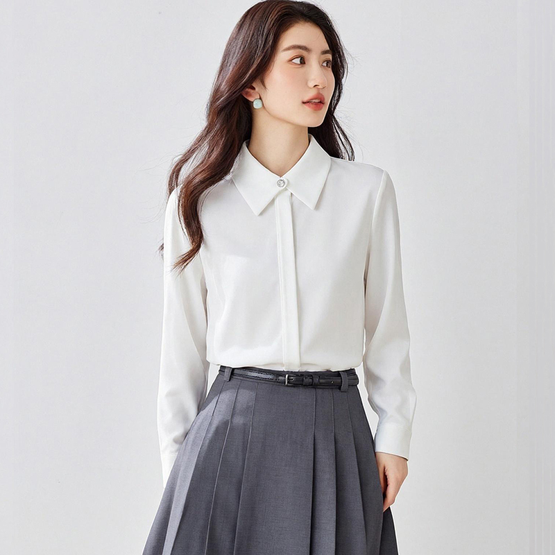 Wears outside chiffon shirt Western style tops for women