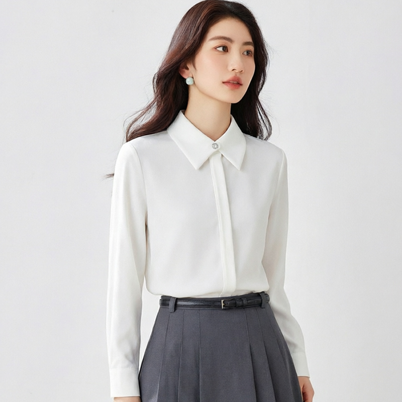 Wears outside chiffon shirt Western style tops for women