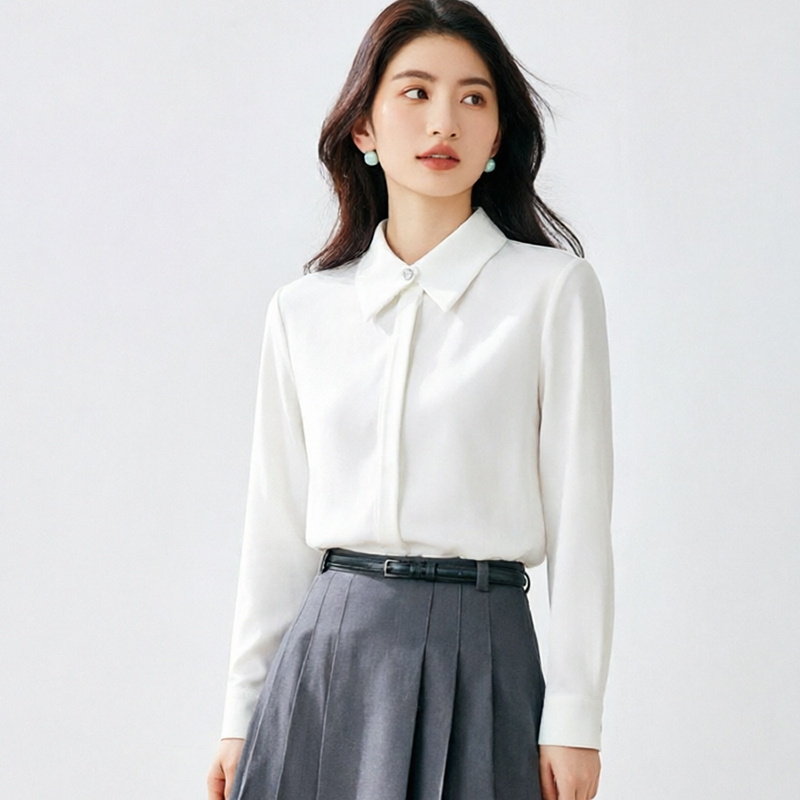 Wears outside chiffon shirt Western style tops for women