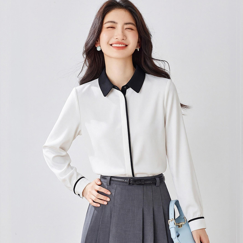 Profession Korean style shirt all-match chiffon shirt