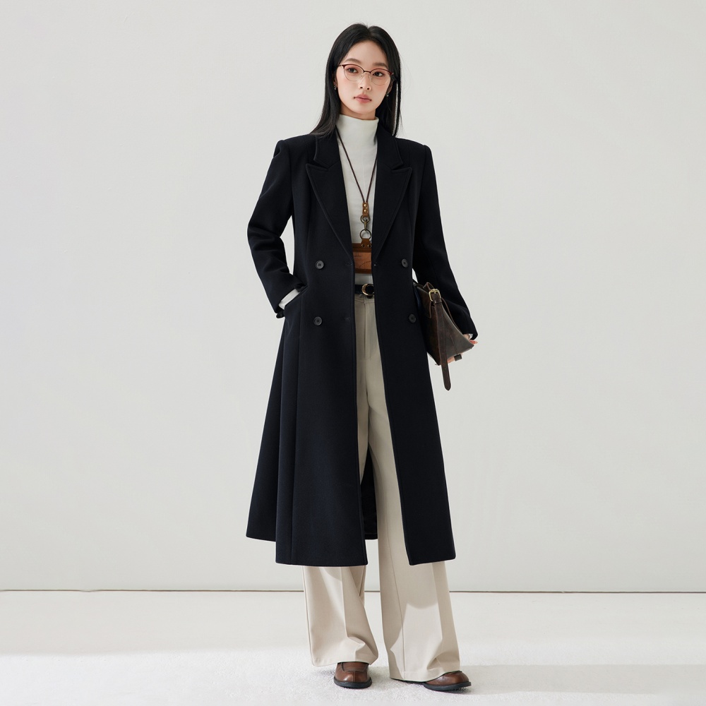 Autumn and winter woolen coat overcoat for women