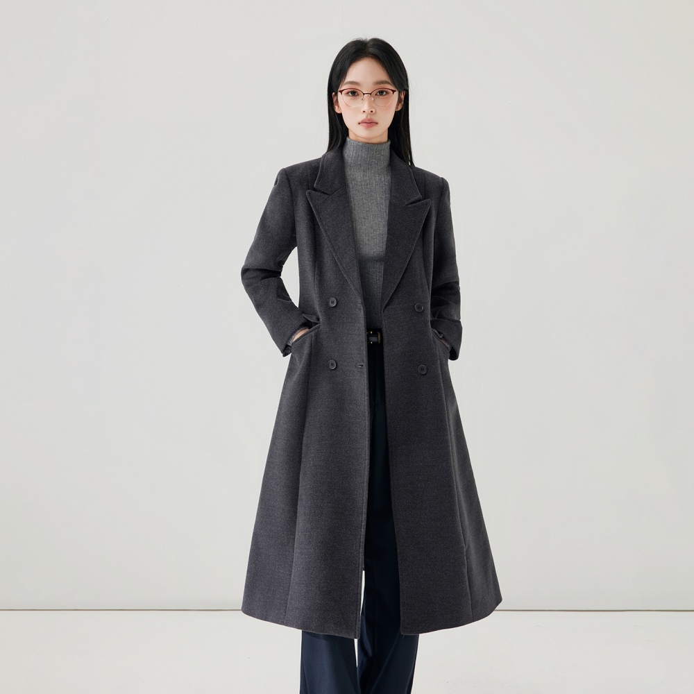 Autumn and winter woolen coat overcoat for women