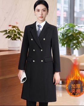 Temperament slim tops profession long coat for women