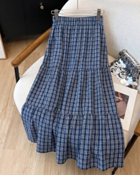 Elastic waist spring and summer long skirt temperament skirt