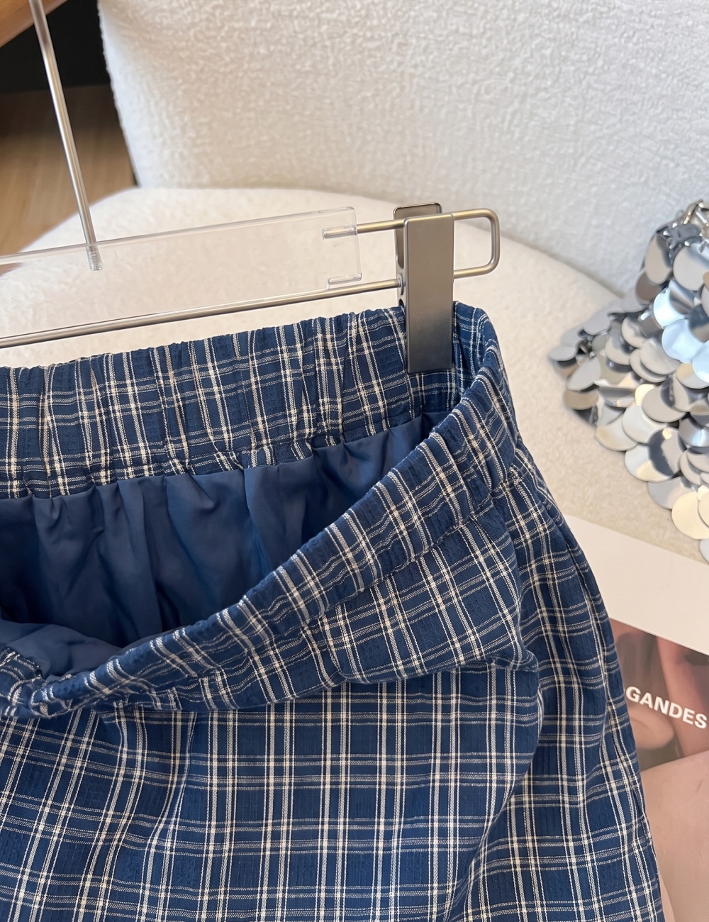 Elastic waist spring and summer long skirt temperament skirt