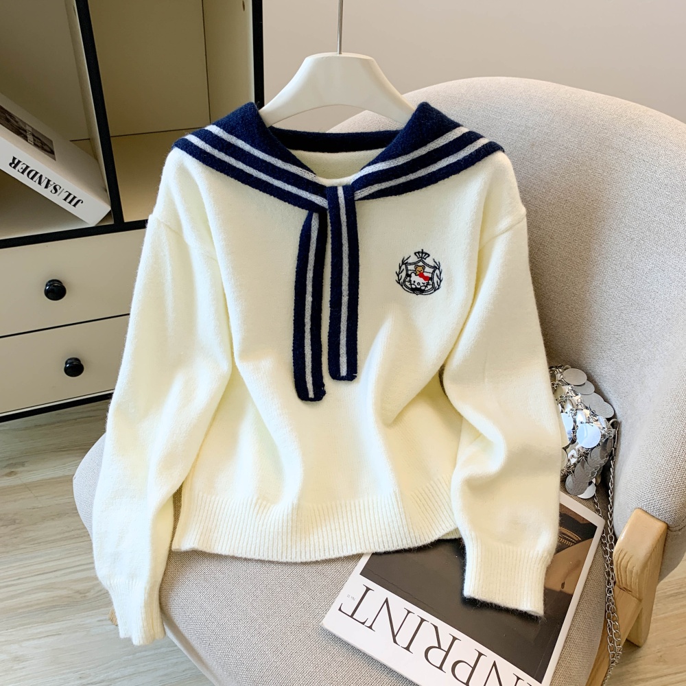 Student tops spring and autumn sweater for women