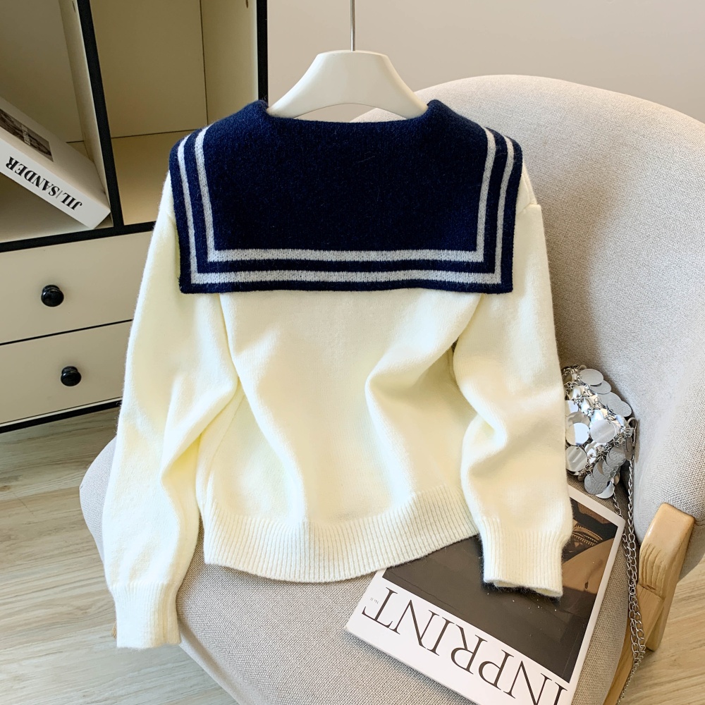 Student tops spring and autumn sweater for women