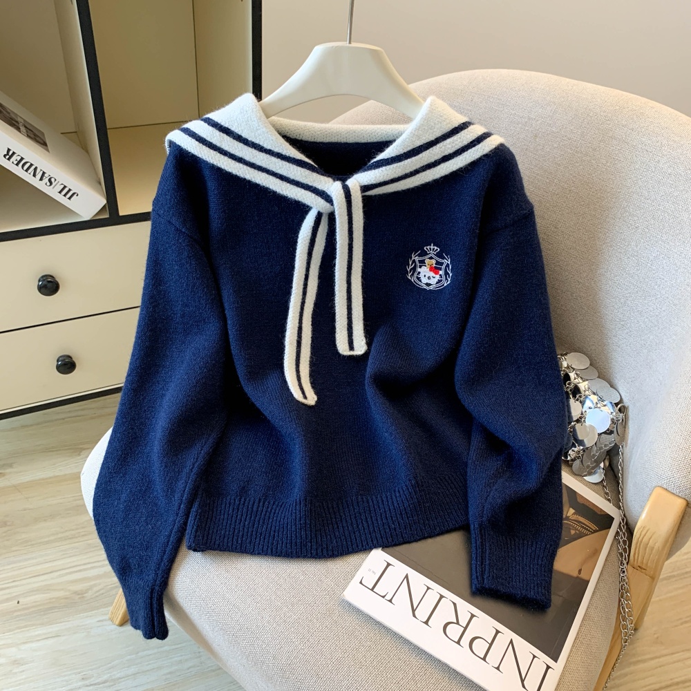 Student tops spring and autumn sweater for women