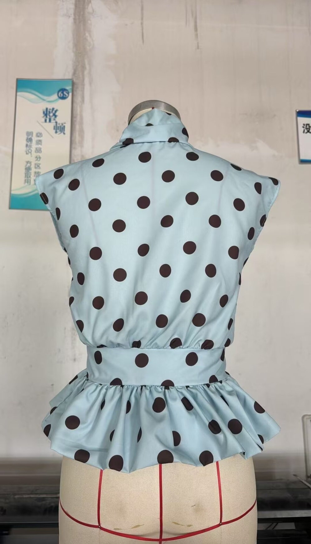 Stripe European style shirt sleeveless dress for women