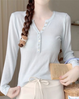 Bottoming inside the ride T-shirt long sleeve sweater for women