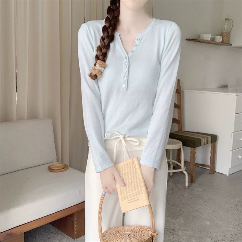 Bottoming inside the ride T-shirt long sleeve sweater for women