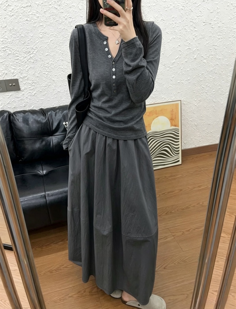 Bottoming inside the ride T-shirt long sleeve sweater for women