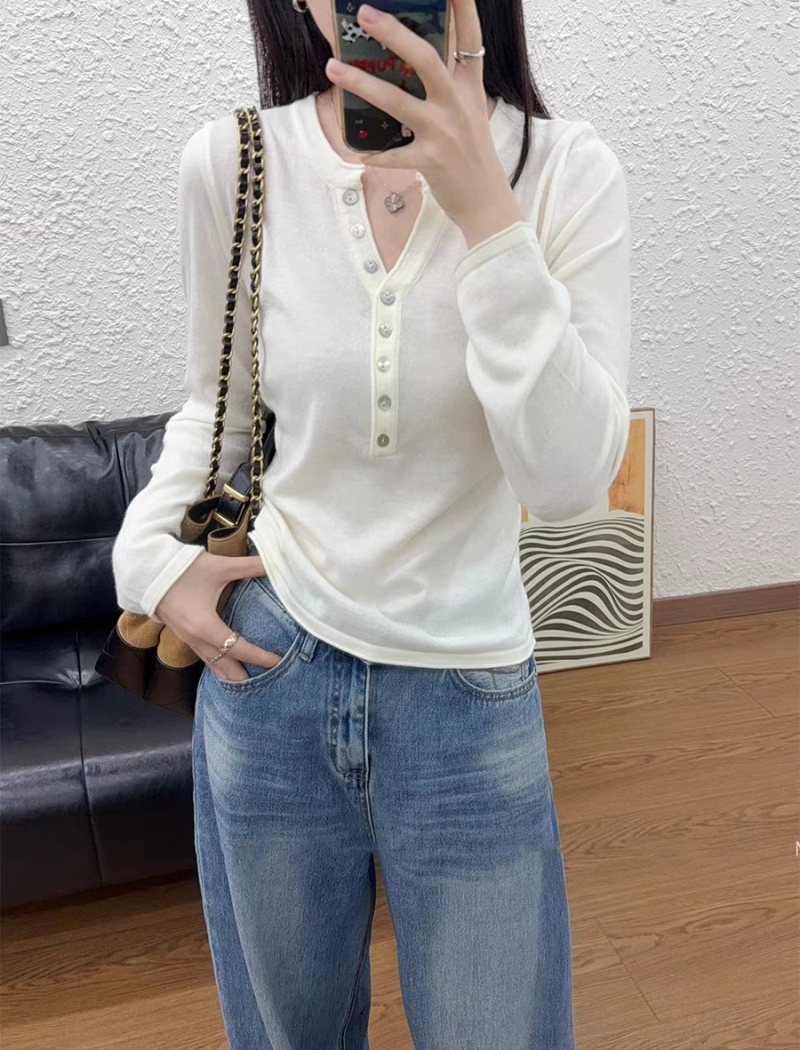 Bottoming inside the ride T-shirt long sleeve sweater for women