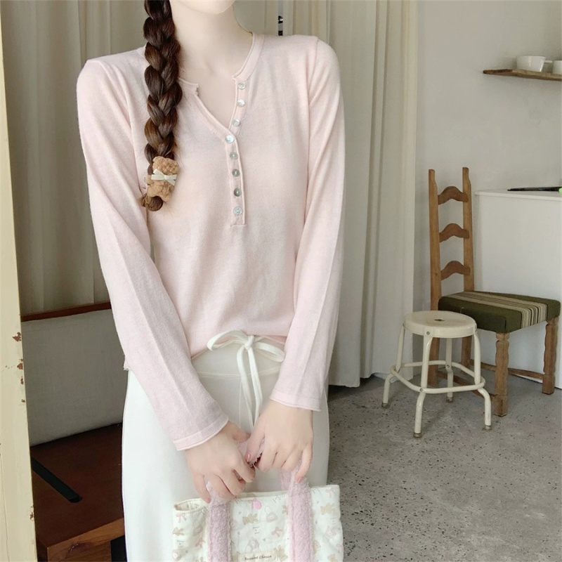 Bottoming inside the ride T-shirt long sleeve sweater for women