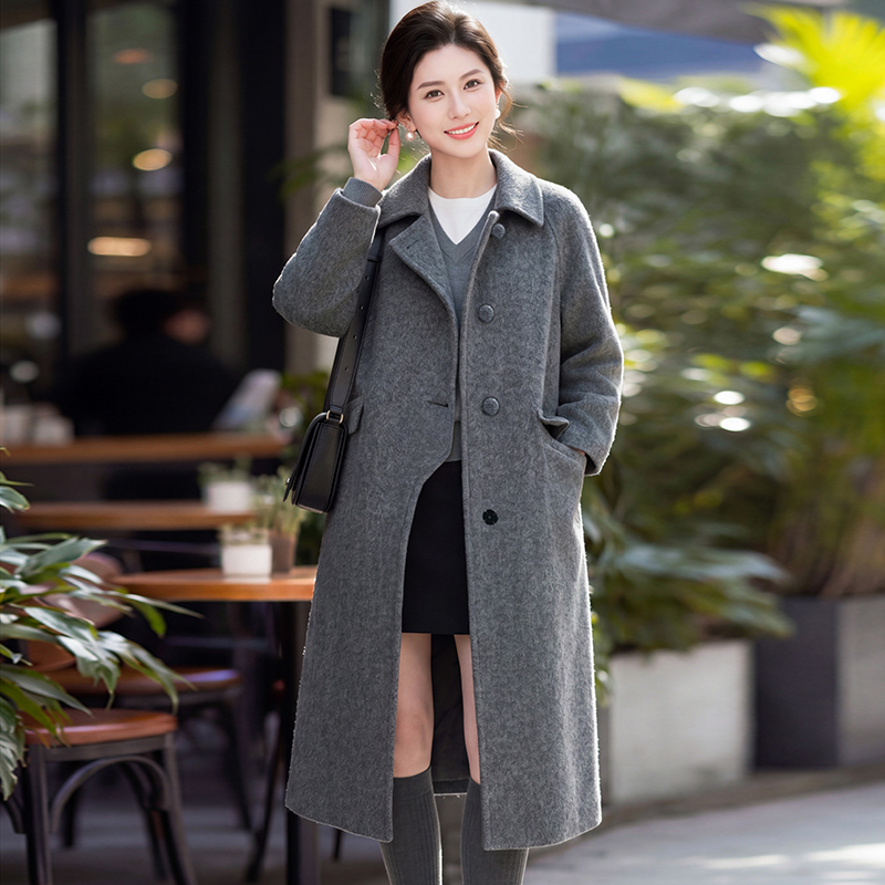 Wool Korean style overcoat winter woolen coat