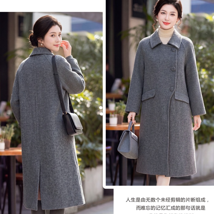 Wool Korean style overcoat winter woolen coat