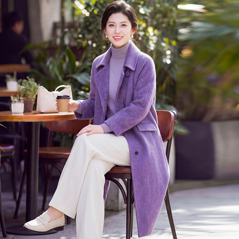 Wool Korean style overcoat winter woolen coat