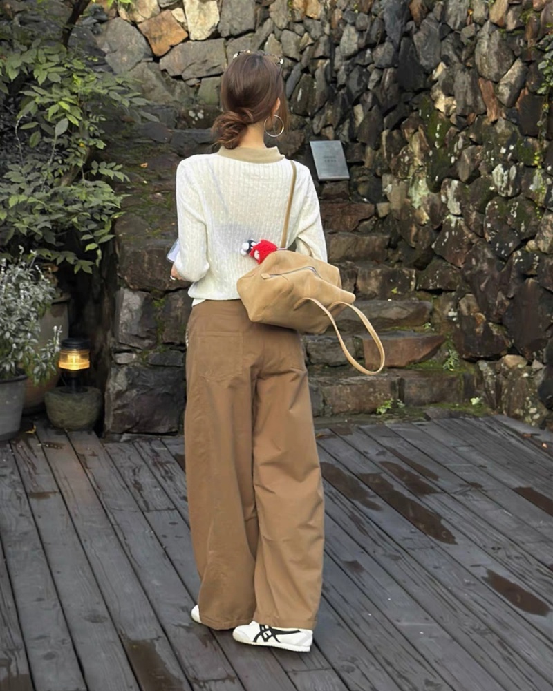 Mixed colors colors long sleeve sweater for women
