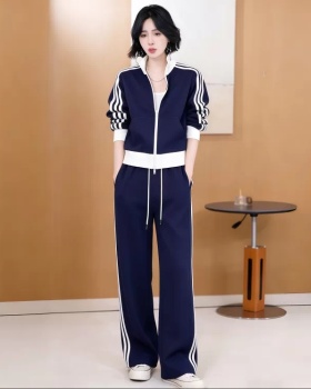 Mixed colors fashion long pants sports tops 2pcs set