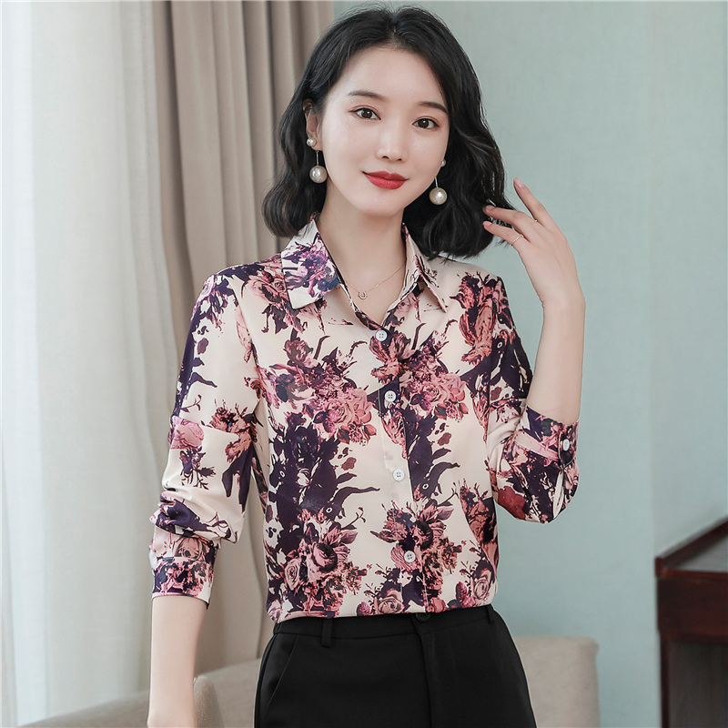 Western style show young tops long sleeve shirt for women