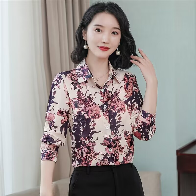 Western style show young tops long sleeve shirt for women