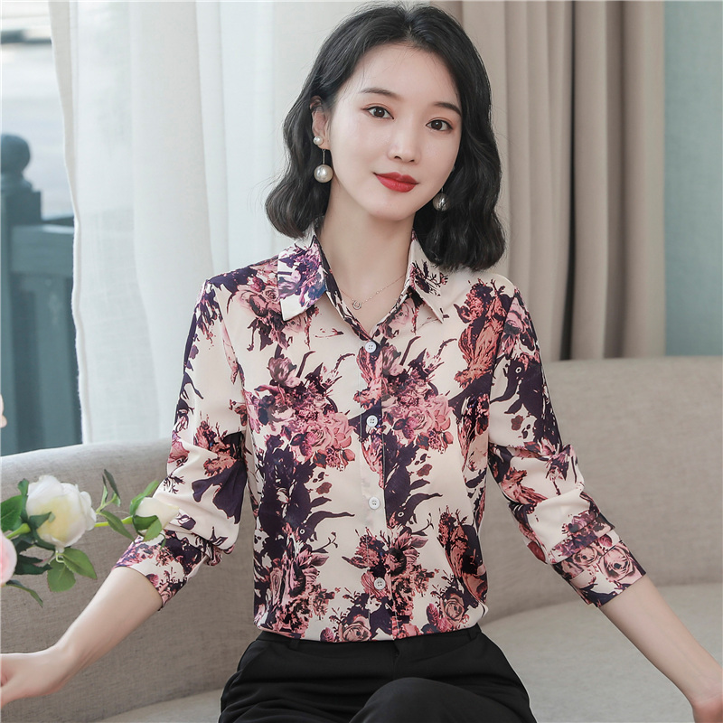 Western style show young tops long sleeve shirt for women