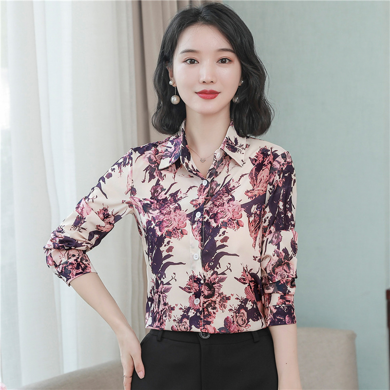 Western style show young tops long sleeve shirt for women