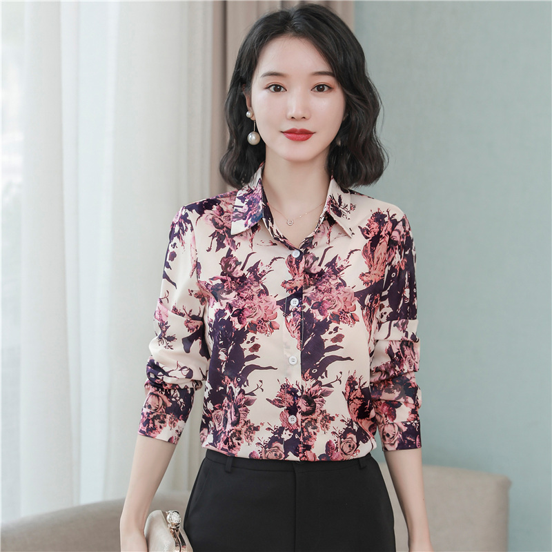 Western style show young tops long sleeve shirt for women