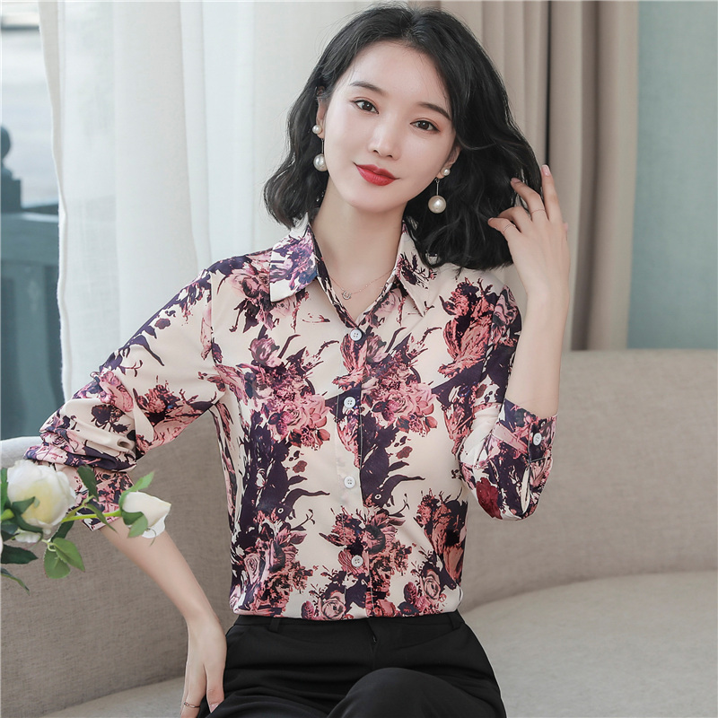 Western style show young tops long sleeve shirt for women