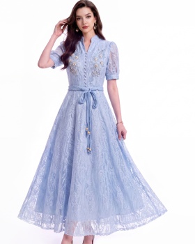 Commuting long dress temperament dress for women
