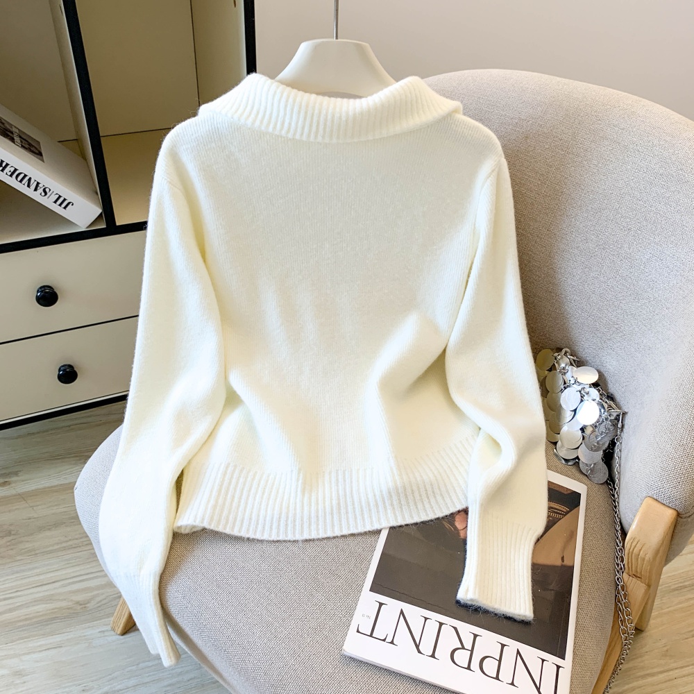 Casual short cardigan double zip coat