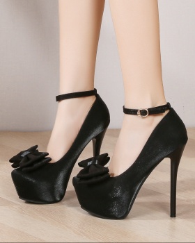 Party wedding high-heeled platform banquet silk shoes
